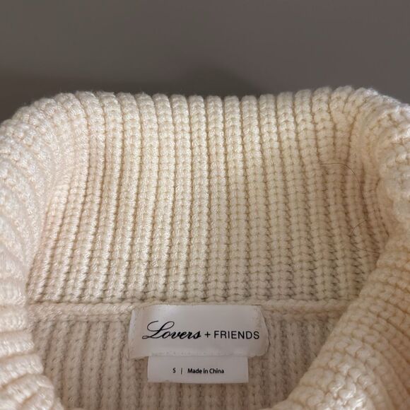 NWOT Lovers+Friends Rib Knit Turtleneck Oversized Woman’s Sweater. Size Small. - Picture 5 of 5